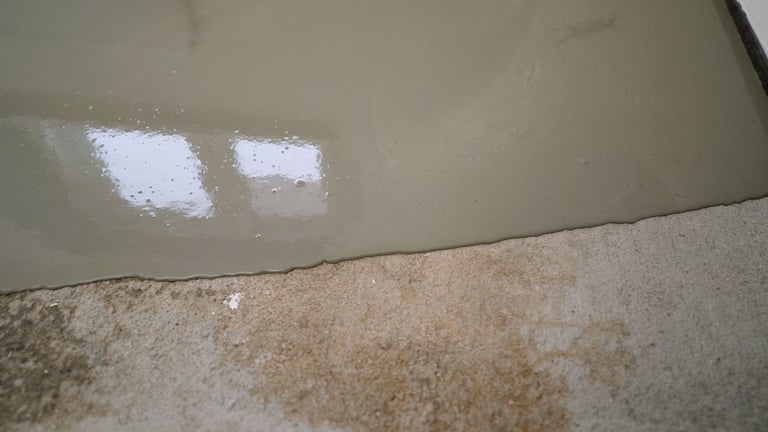Basement floor coating
